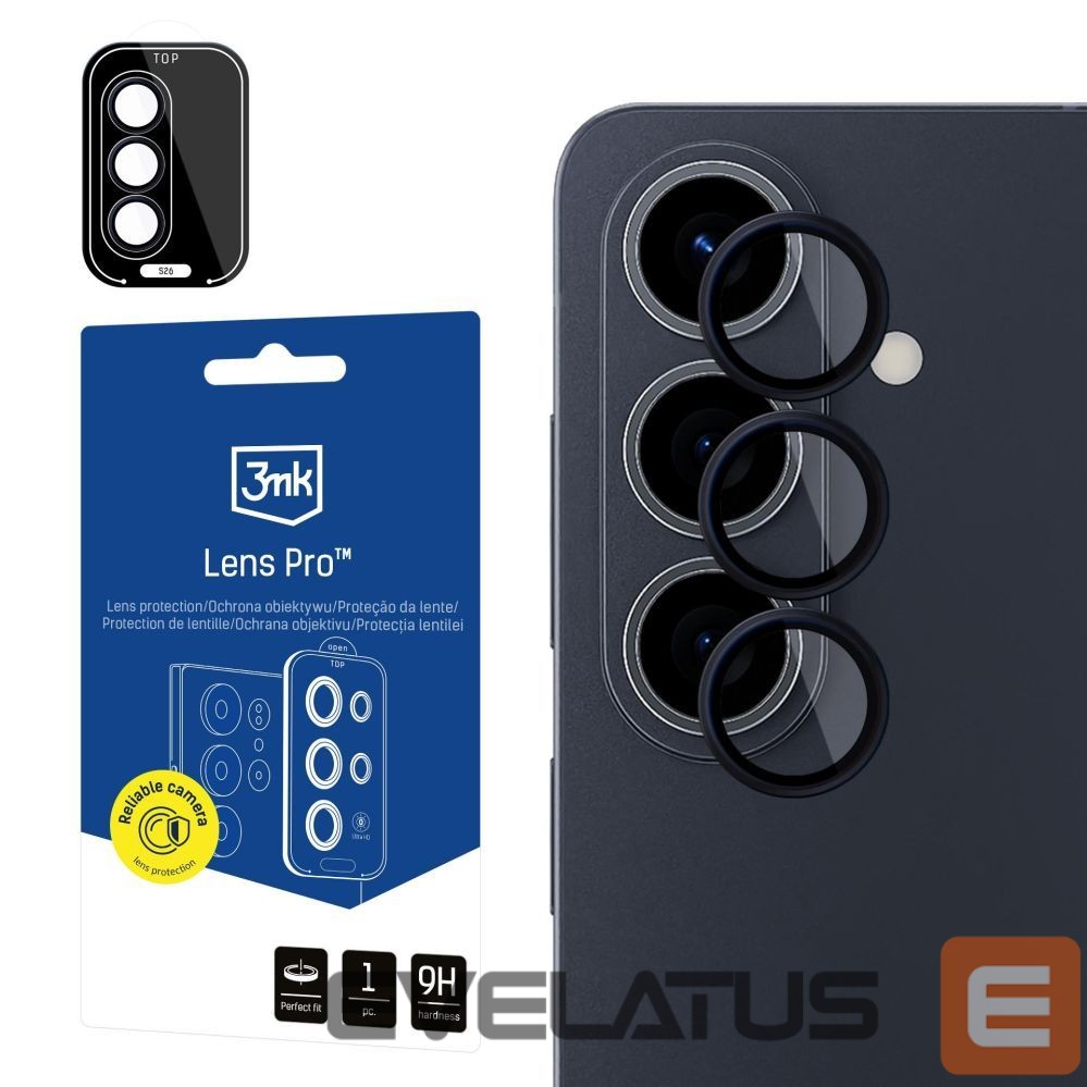 Другие товары 3MK 3mk Lens Protection Pro Black Hybrid Glass for the Camera Lens on the Samsung Galaxy S26 Pro