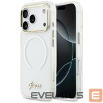 Другие товары Guess  Guess IML Gradient Script Metal MagSafe Case for iPhone 17 Pro Max - White 
