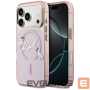 Другие товары Karl Lagerfeld  Karl Lagerfeld IML Choupettes Karl Script Logo MagSafe Case for iPhone 17 Pro Max - Pink 