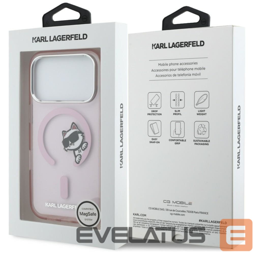 Другие товары Karl Lagerfeld Karl Lagerfeld IML Peekaboo MagSafe Case for iPhone 17 Pro Max - Pink