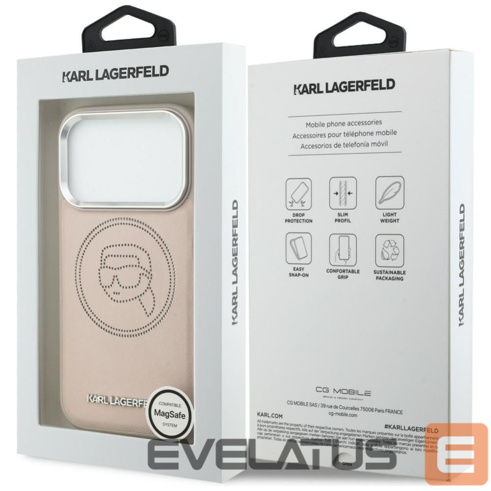 Другие товары Karl Lagerfeld Karl Lagerfeld K Head Point Logo MagSafe Case for iPhone 17 Pro - Pink