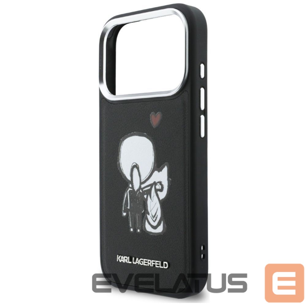 Другие товары Karl Lagerfeld Karl Lagerfeld Karl & Choupette Back Logo MagSafe Case for iPhone 17 Pro - Black