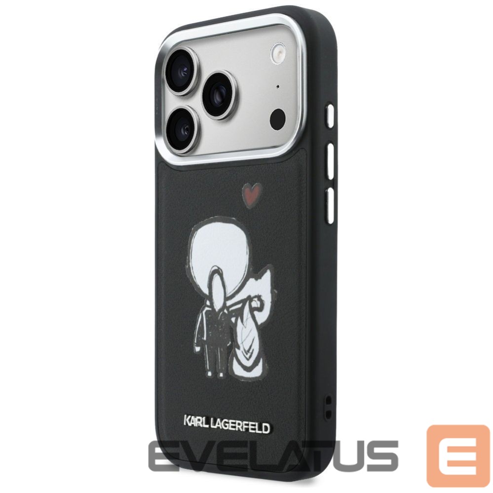 Другие товары Karl Lagerfeld Karl Lagerfeld Karl & Choupette Back Logo MagSafe Case for iPhone 17 Pro - Black