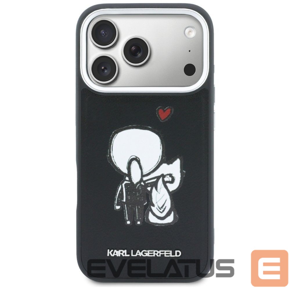 Другие товары Karl Lagerfeld Karl Lagerfeld Karl & Choupette Back Logo MagSafe Case for iPhone 17 Pro - Black