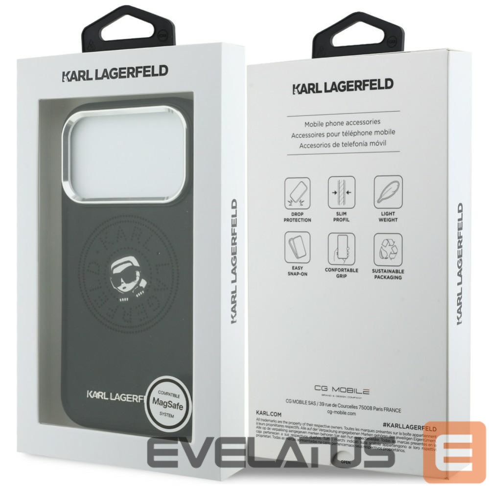 Другие товары Karl Lagerfeld Karl Lagerfeld Point & Karl Sketch MagSafe Case for iPhone 17 Pro Max - Black