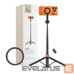 Другие товары Tech-Protect  Tech-Protect L10S Bluetooth Selfie Stick Tripod - Black and Orange 