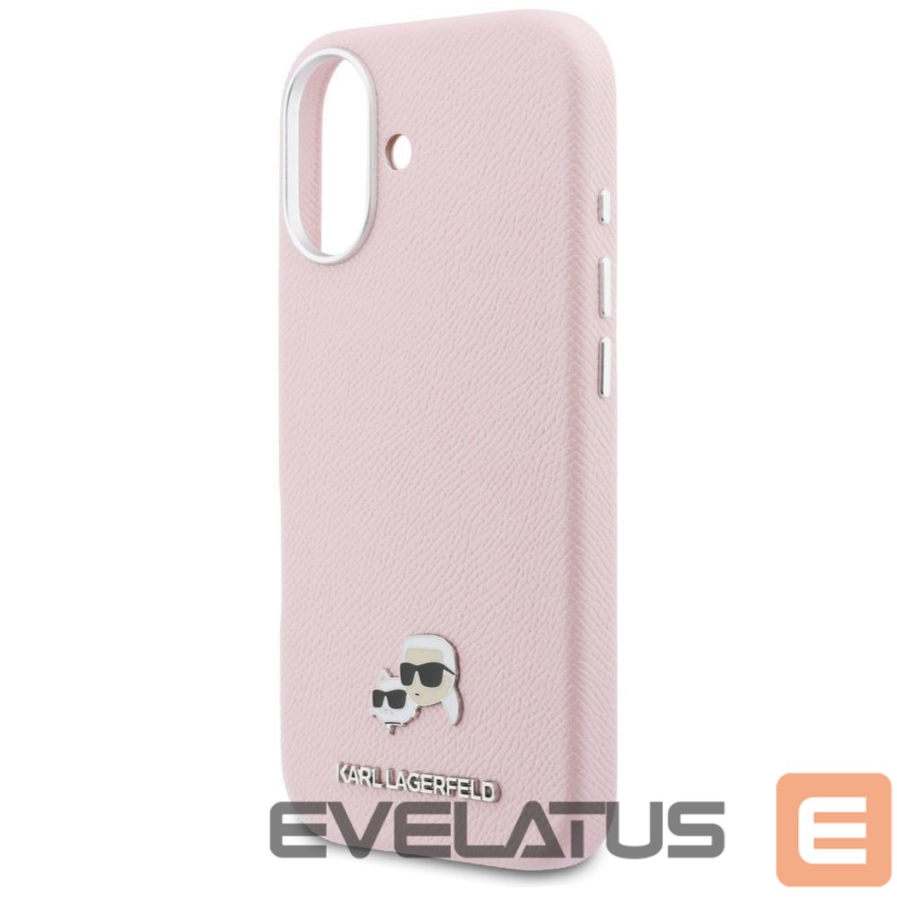 Другие товары Karl Lagerfeld Karl Lagerfeld Karl & Choupette Head Pins Saffiano MagSafe Case for iPhone 17 - Pink
