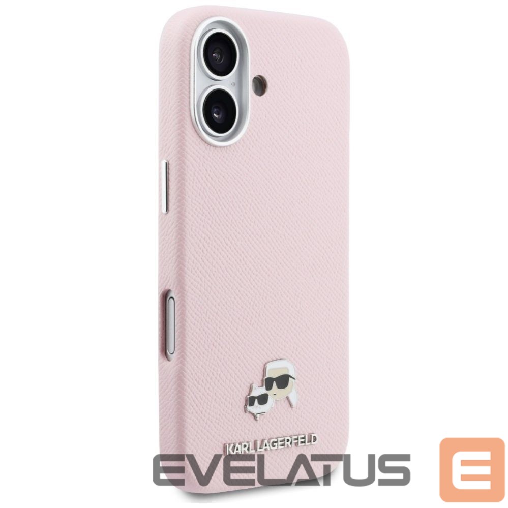 Другие товары Karl Lagerfeld Karl Lagerfeld Karl & Choupette Head Pins Saffiano MagSafe Case for iPhone 17 - Pink