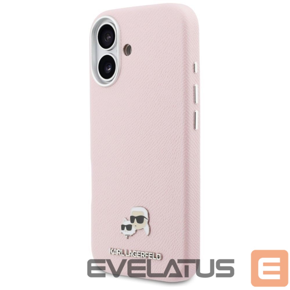 Другие товары Karl Lagerfeld Karl Lagerfeld Karl & Choupette Head Pins Saffiano MagSafe Case for iPhone 17 - Pink