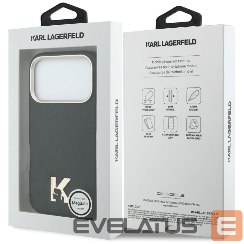 Другие товары Karl Lagerfeld Karl Lagerfeld Karl Head Logo MagSafe Case for iPhone 17 Pro - Black