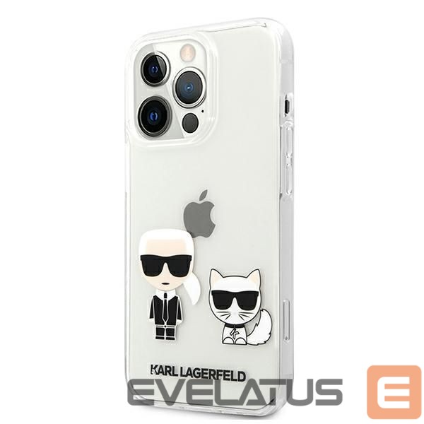 Другие товары Karl Lagerfeld Karl Lagerfeld Transparent Karl & Choupette Case for iPhone 13 Pro / 13 - Transparent