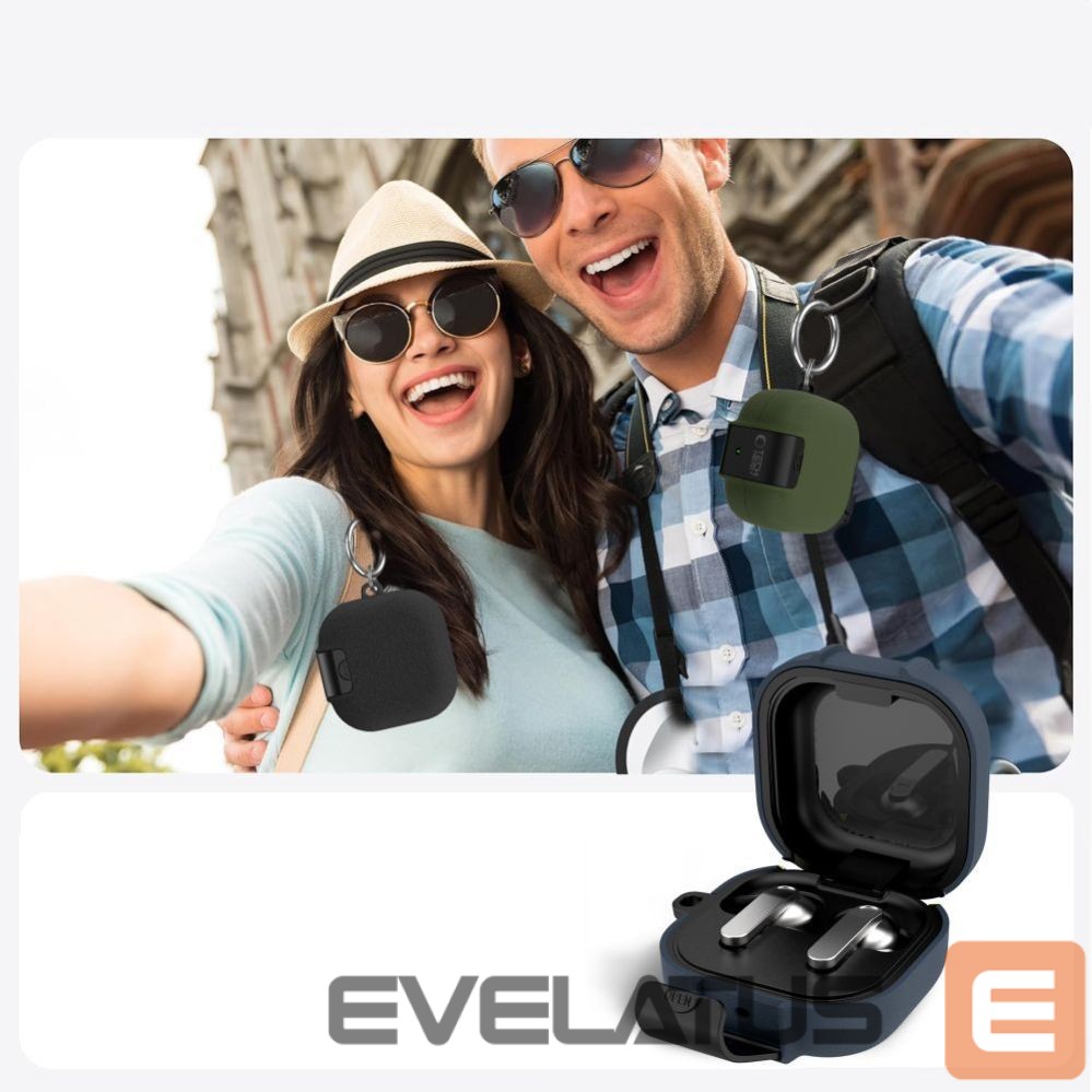 Другие товары Tech-Protect Tech-Protect Slim Hook Case for Samsung Galaxy Buds 4 / 4 Pro - Black