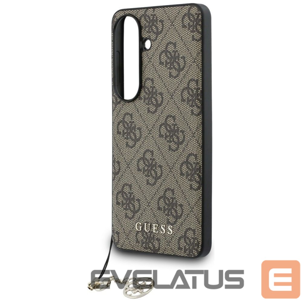 Другие товары Guess Guess 4G Classic Logo Charm MagSafe Case for Samsung Galaxy S26 - Brown