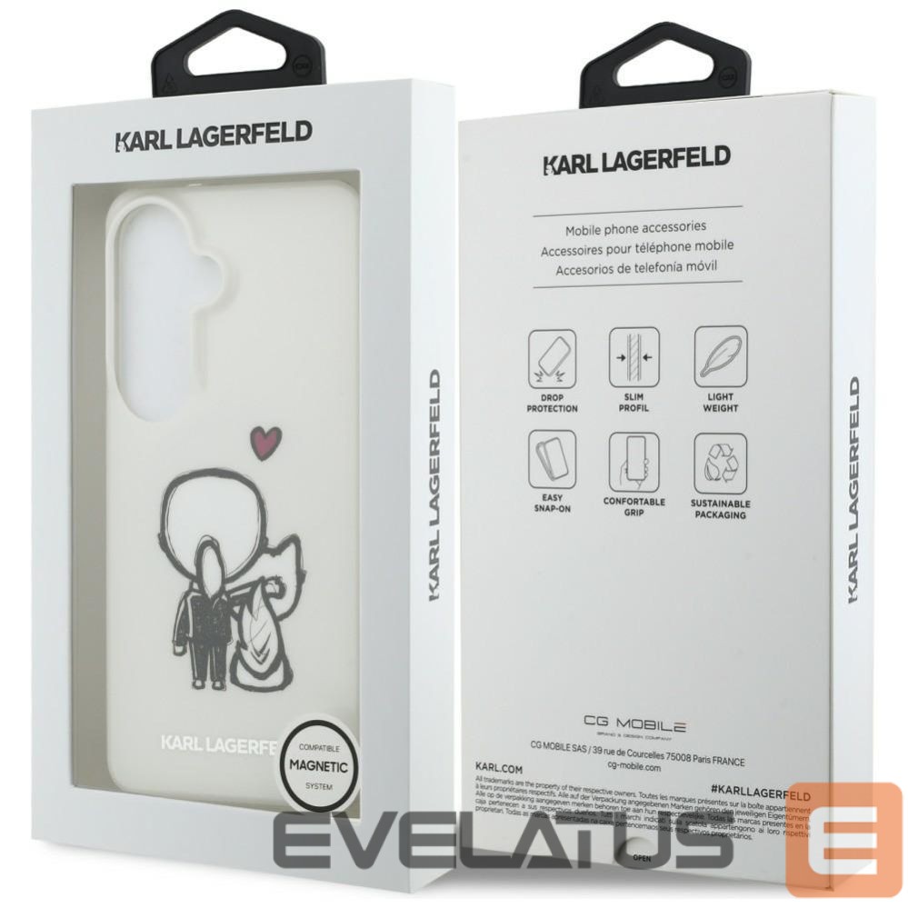 Другие товары Karl Lagerfeld Karl Lagerfeld IML Karl&Choupette MagSafe Case for Samsung Galaxy S26 - Transparent