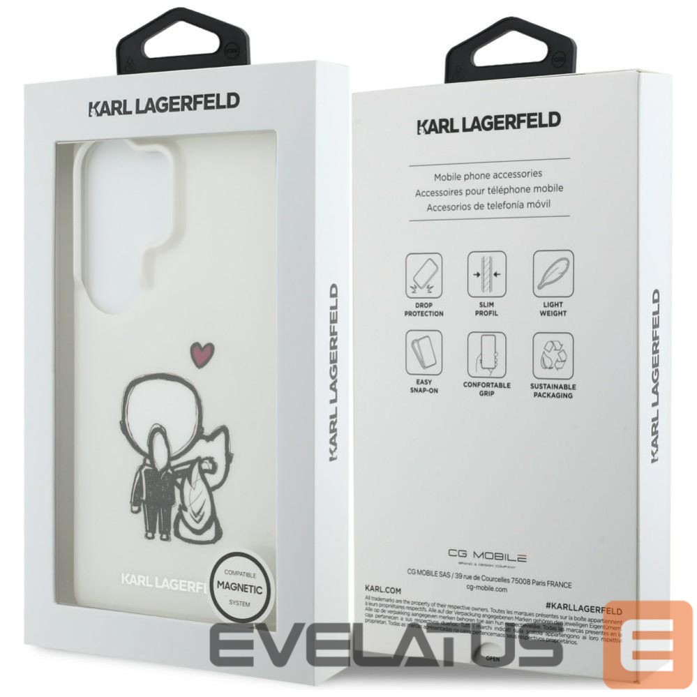 Другие товары Karl Lagerfeld Karl Lagerfeld IML Karl&Choupette MagSafe Case for Samsung Galaxy S26 Ultra - Transparent