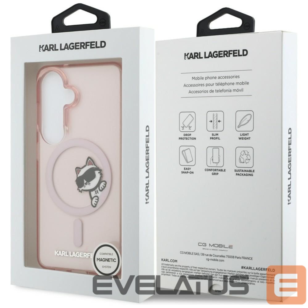Другие товары Karl Lagerfeld Karl Lagerfeld IML Peekaboo Choupette MagSafe Case for Samsung Galaxy S26 - Pink