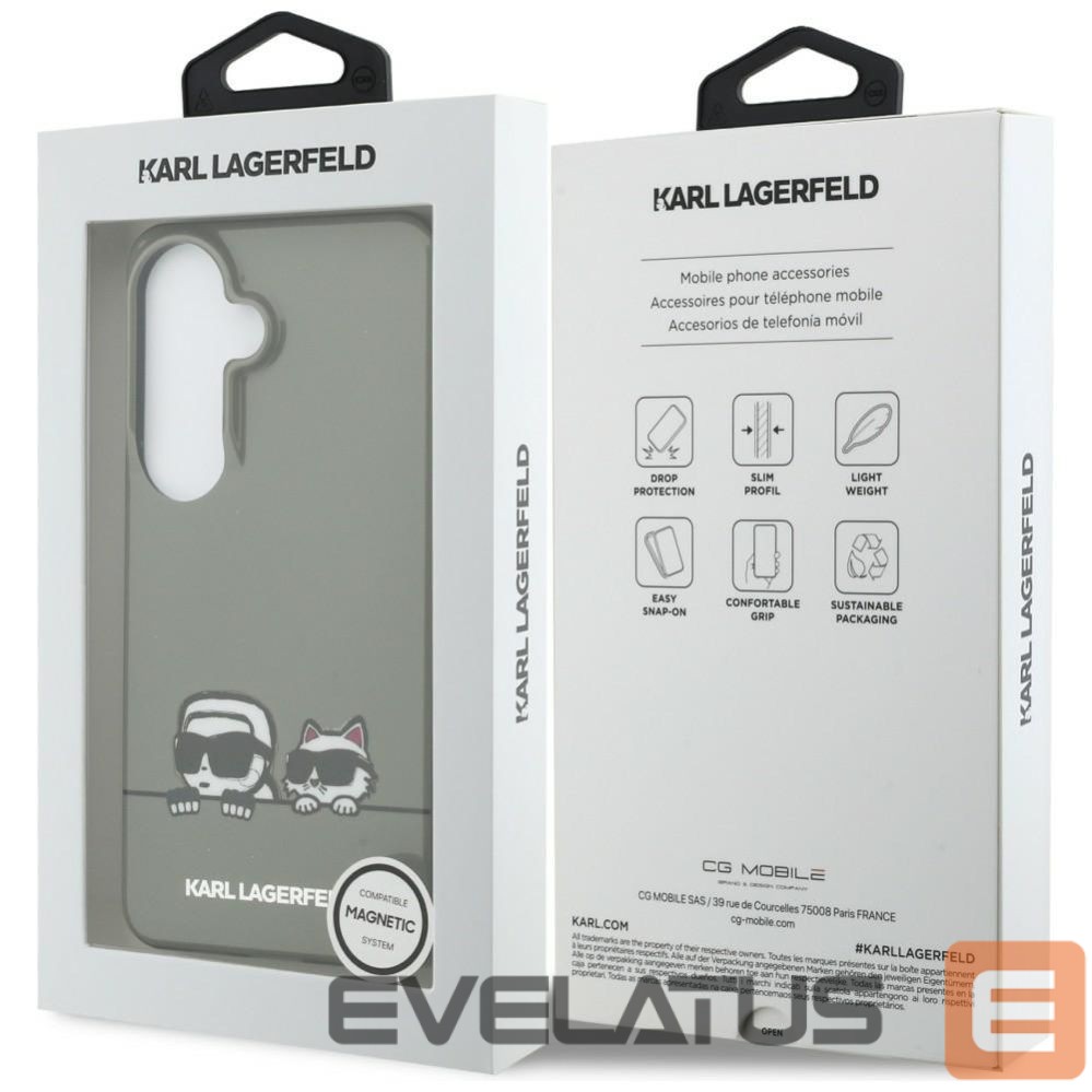 Другие товары Karl Lagerfeld Karl Lagerfeld IML Peekaboo Karl&Choupette MagSafe Case for Samsung Galaxy S26 - Black
