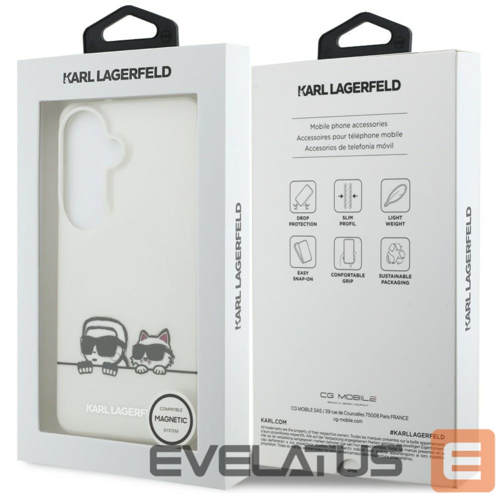 Другие товары Karl Lagerfeld Karl Lagerfeld IML Peekaboo Karl&Choupette MagSafe Case for Samsung Galaxy S26 Plus - Transparent