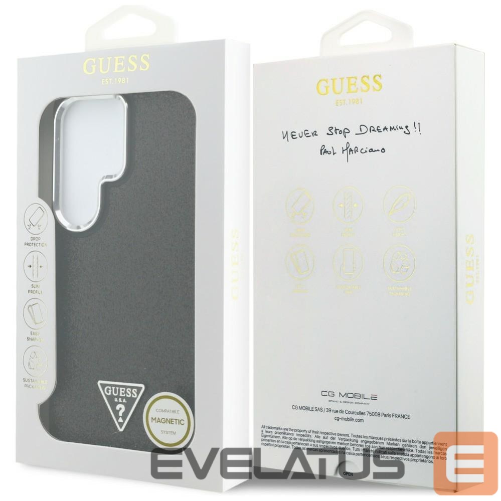 Другие товары Guess Reinforced full-screen tempered glass 3mk HardGlass Max Black for Samsung Galaxy S24+