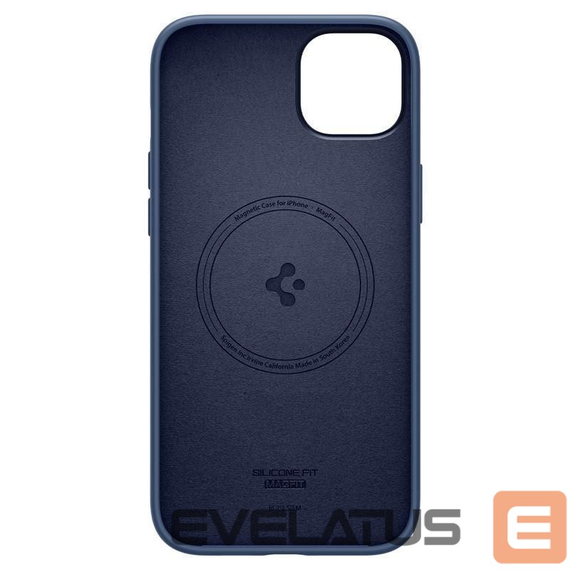 Чехол на заднюю панель Spigen Spigen Silicone Fit Mag Case with MagSafe for iPhone 14 Plus - Blue