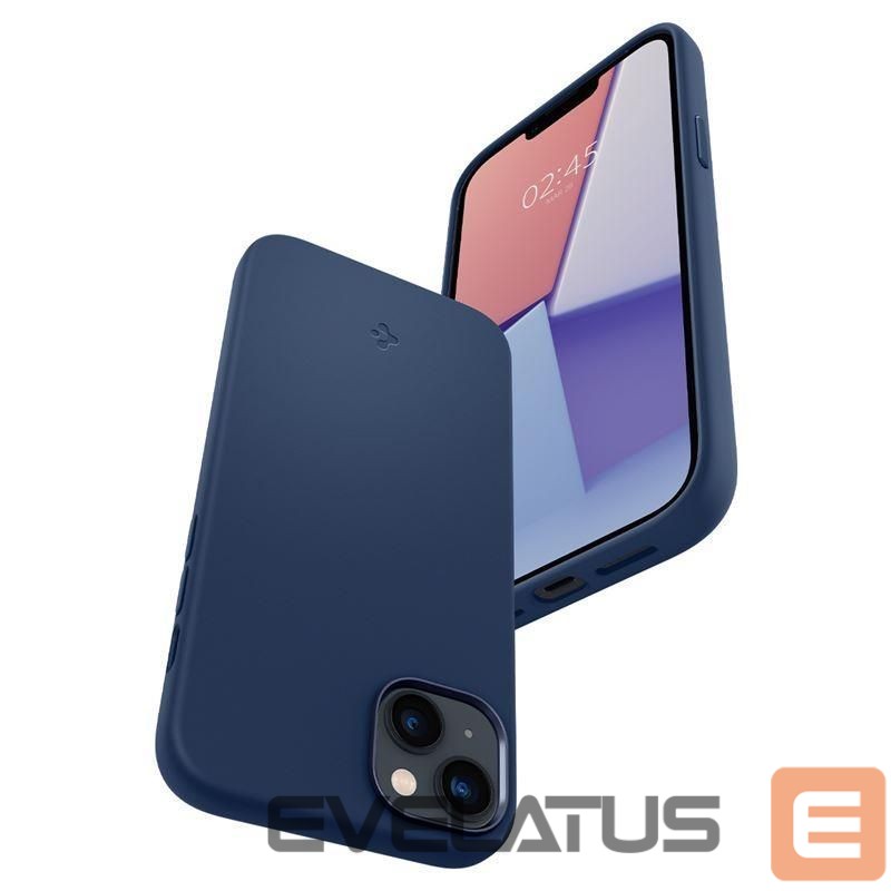 Чехол на заднюю панель Spigen Spigen Silicone Fit Mag Case with MagSafe for iPhone 14 Plus - Blue
