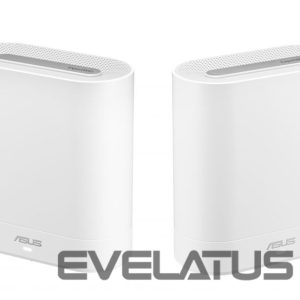 Роутер Asus  Wifi 6 802.11ax Tri-band Business Mesh System  EBM68 (2-Pack) 802.11ax, 4804 Mbit/s, 10/100/1000 Mbit/s, Ethernet LAN (RJ-45) ports 3, MU-MiMO No, No mobile broadband, Antenna type Internal, White 