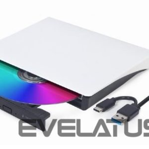 Модули и трансиверы Gembird  DVD RW USB3/USB-C 8X EXT RTL/DVD-USB-031-BW 