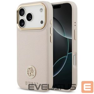 Другие товары Guess  Guess Grained Strass Logo MagSafe case for iPhone 17 Pro - pink 