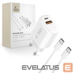 Другие товары Tech-Protect  Tech-Protect NCA45W-GAN 2-Port 45W Wall Charger with USB-C Cable - White 