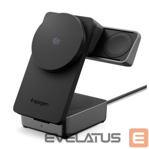 Другие товары Spigen  Spigen Essential Qi2.2 25W 3in1 MagSafe Magnetic Wireless Charger - Black 