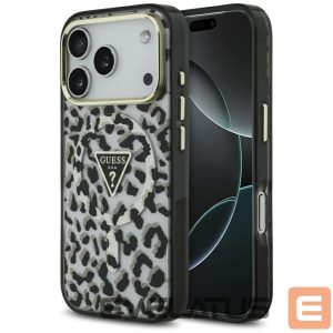Другие товары Guess  Guess Leopard Glitter MagSafe Case for iPhone 17 Pro - Black 