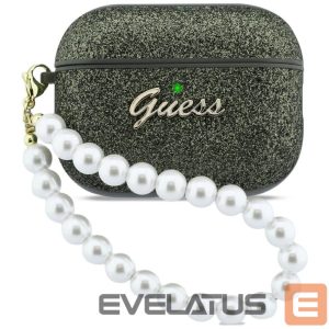 Другие товары Guess  Guess Glitter Pearl Strap Case for AirPods Pro 3 - Black and Glitter 