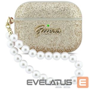 Другие товары Guess  Guess Glitter Pearl Strap Case for AirPods Pro 3 - Gold 