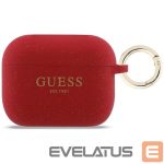 Другие товары Guess  Guess Silicone Glitter Ring Case for AirPods Pro 3 - Red and Glitter 