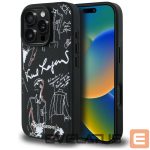 Другие товары Karl Lagerfeld  Karl Lagerfeld Grained Pattern & Logo MagSafe Case for iPhone 16 Pro - Black 