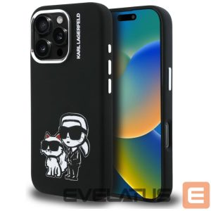 Другие товары Karl Lagerfeld  Karl Lagerfeld Silicone Karl&Choupette Sketch MagSafe Case for iPhone 16 Pro Max - Black 