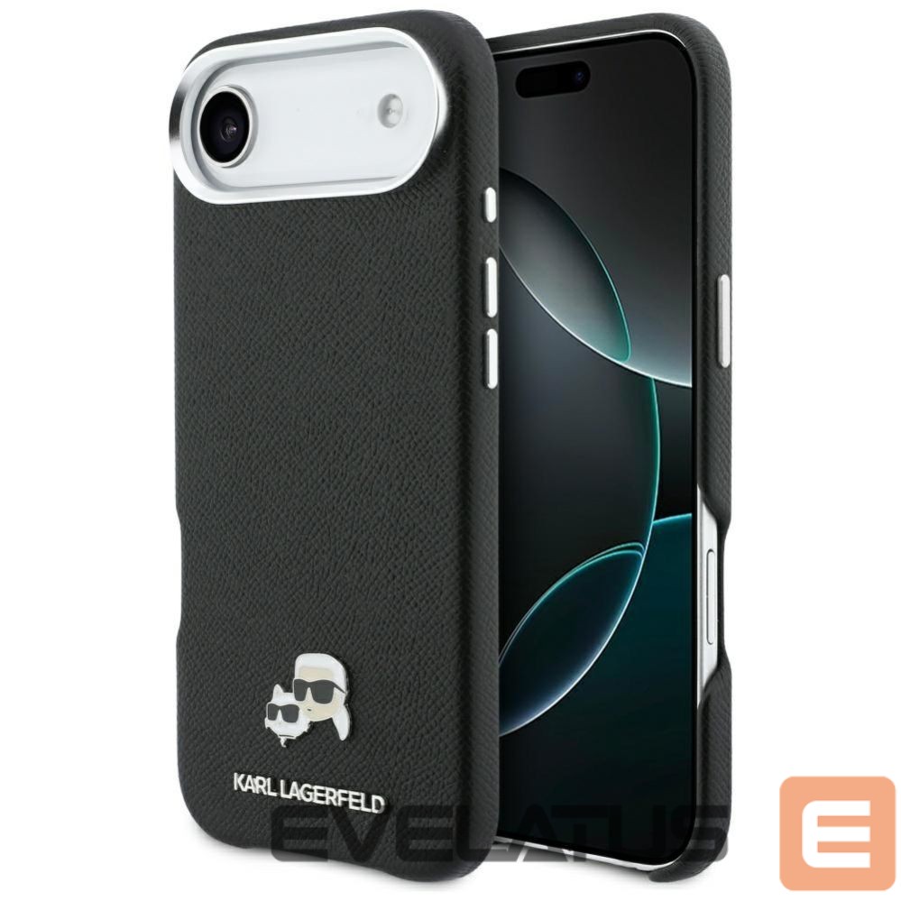 Другие товары Karl Lagerfeld Karl Lagerfeld Karl & Choupette Head Pins Saffiano MagSafe Case for iPhone Air - Black