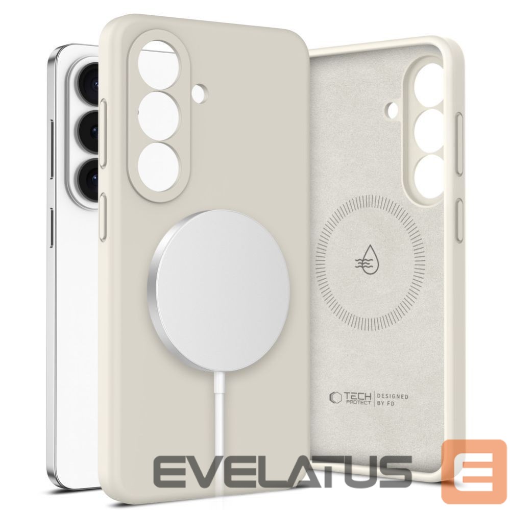 Другие товары Tech-Protect Tech-Protect Silicone MagSafe Case for Samsung Galaxy S26 - Beige