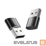 Кабель Joyroom  Joyroom adapter from USB Type C (female) to USB (male) 2 pcs. black (S-H152 Black) 