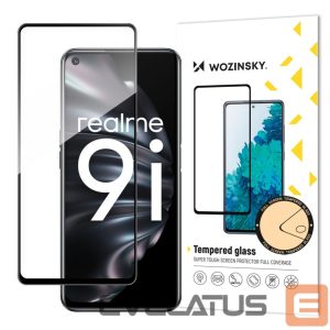 Другие товары Wozinsky  Wozinsky Tempered Glass Full Glue Super Tough Screen Protector Full Coveraged with Frame Case Friendly for Oppo A76 / Oppo A36 / Realme 9i black 