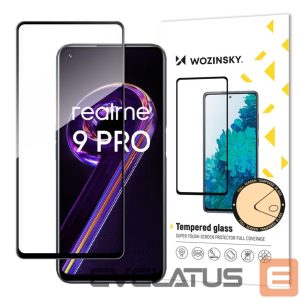 Другие товары Wozinsky  Wozinsky Tempered Glass Full Glue Super Tough Screen Protector Full Coveraged with Frame Case Friendly for Realme 9 Pro black 