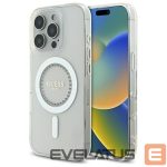 Другие товары Guess  Guess IML Rhinestones MagSafe Case for iPhone 16 Pro Max - White 