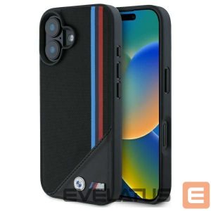 Другие товары BMW  BMW M Meshed Tricolor Stripes MagSafe case for iPhone 16 - black 