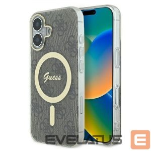 Другие товары Guess  Guess IML 4G MagSafe Case for iPhone 16 Plus - Brown 