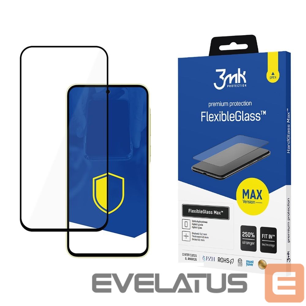 Другие товары 3MK Tempered glass 3mk FlexibleGlass Max Black for Samsung Galaxy A35 5G