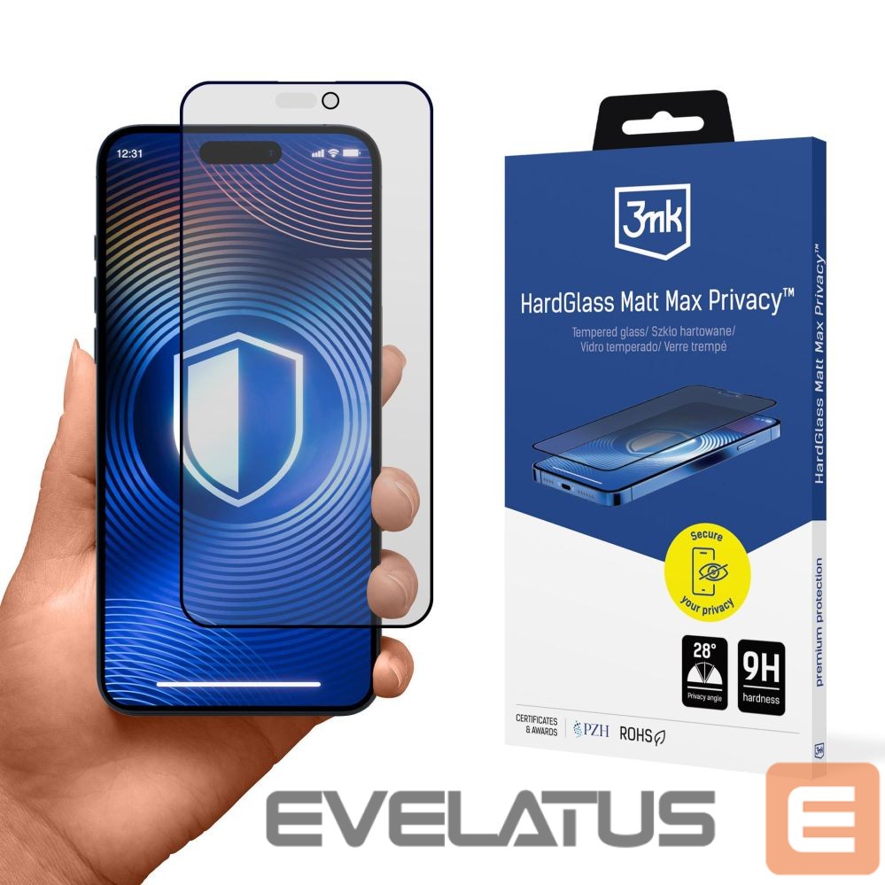 Другие товары 3MK Tempered Glass 3mk Hardglass Matt Max Privacy for Apple iPhone 14 Pro