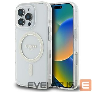 Другие товары Guess  Guess IML Glitter Circle MagSafe Case for iPhone 16 Pro Max - Clear 