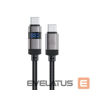 Другие товары Acefast  Acefast C15-03 USB-C - USB-C Cable with Display 480Mb/s 60W 1.2m - Black 