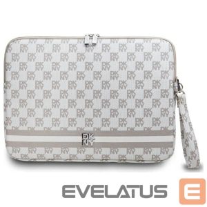Другие товары DKNY  DKNY Sleeve Checkered Pattern Printed Stripes 16" Laptop Case - Beige 