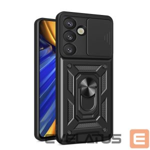 Другие товары Hurtel  Hybrid Armor Camshield with Camera Cover and Metal Ring for Samsung Galaxy S25 - Black 